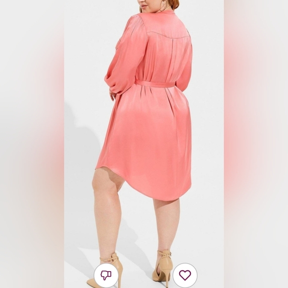 Large / 12 TORRID Studio Dress Midi, Belted - Picture 4 of 9